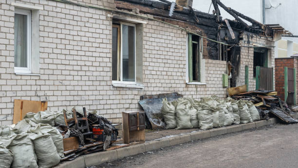 Professional Fire Damage Repair technician working in Flemington, PA